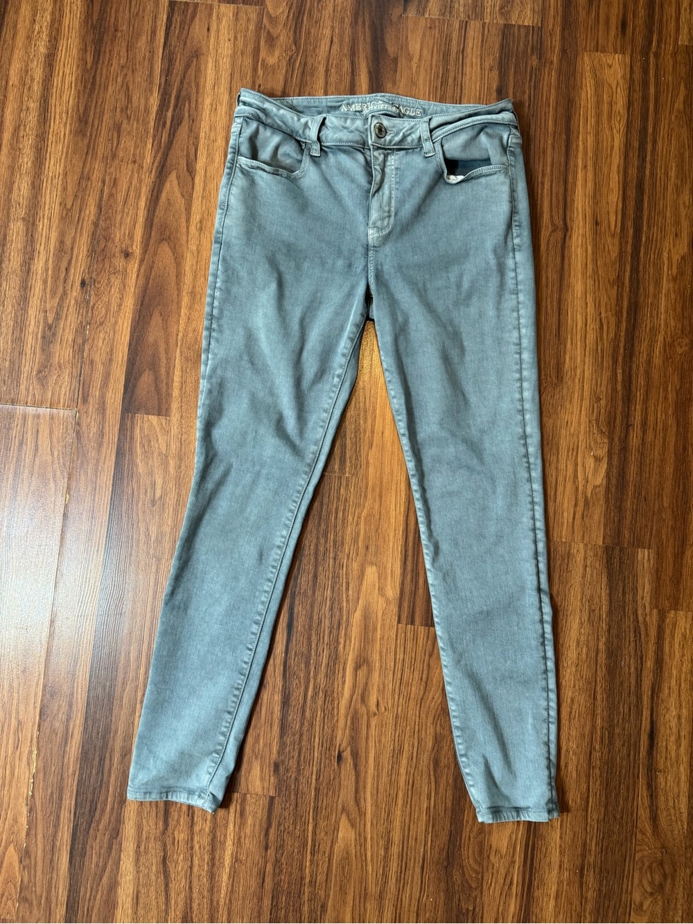 American Eagle Outfitters Super Stretch Jegging Jeans Women’s 12 Reg Green Skinn